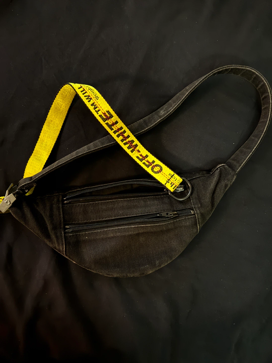 Off-White "LOGO" Denim Fanny Pack - photo 2