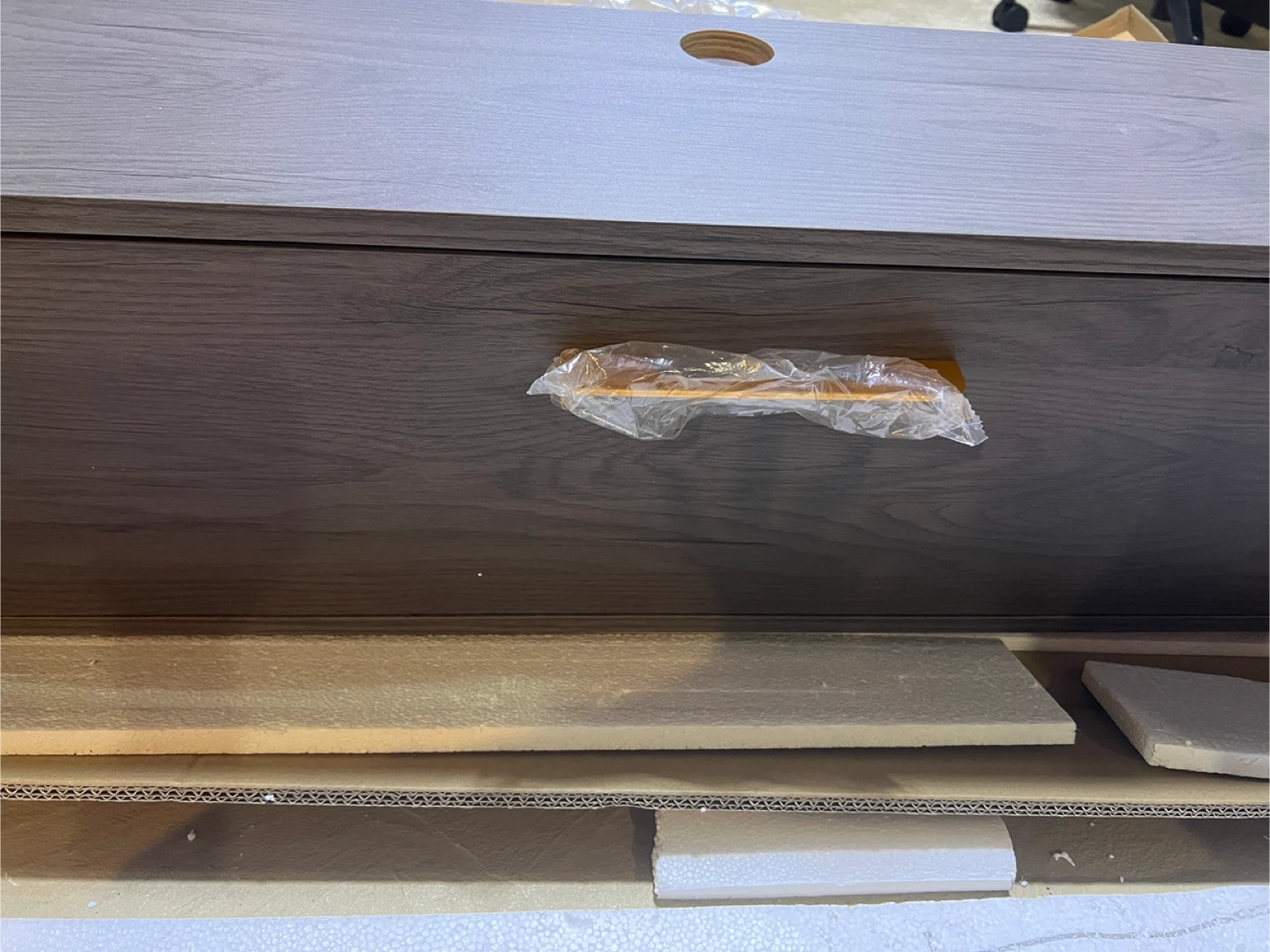 Wall Mounted Floating TV Stand - Rustic Gray - photo 4