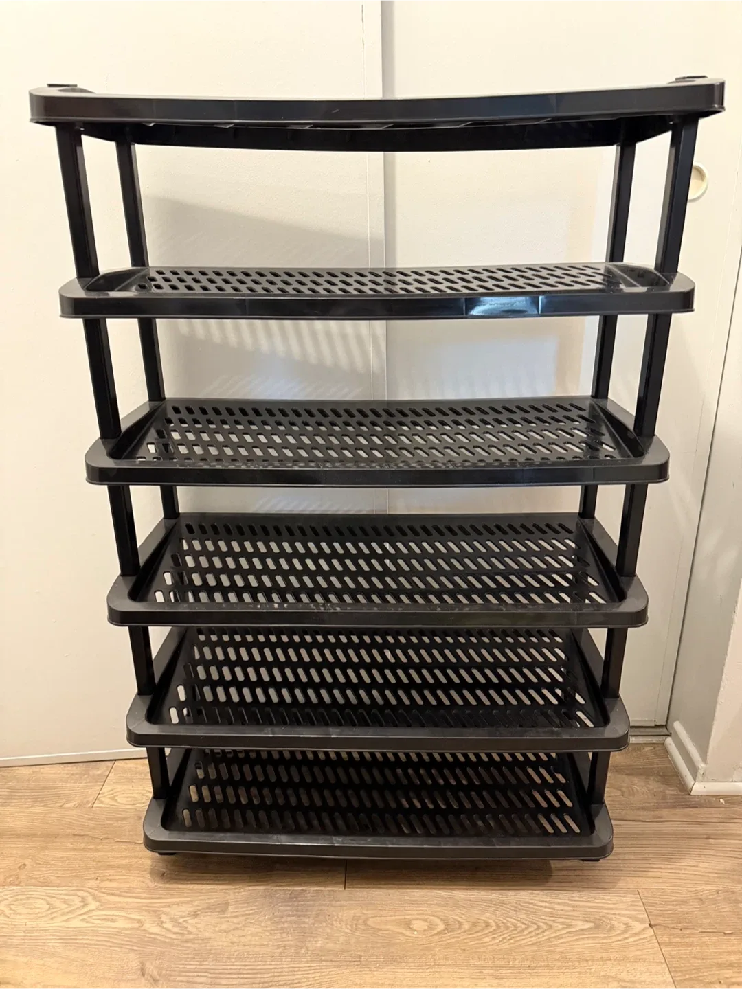 Black 5-Tier Shoe Rack Organizer