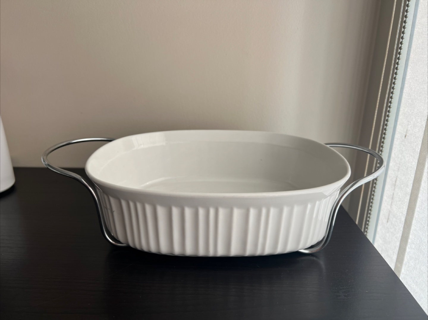 CorningWare French White Stoneware Dish