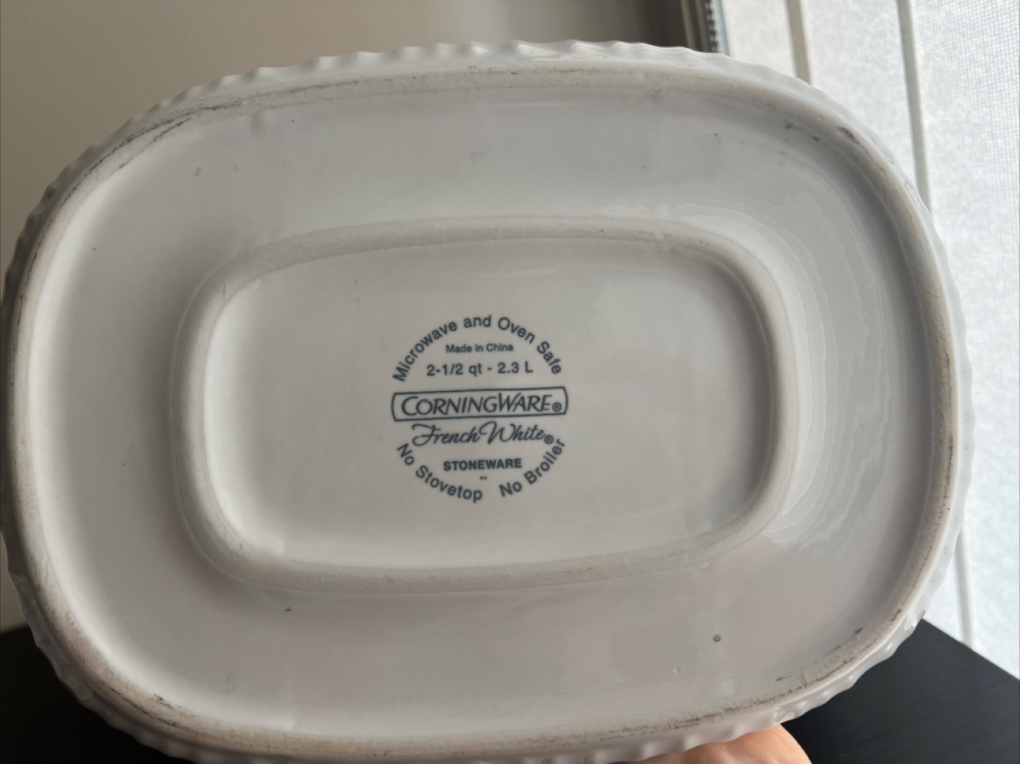 CorningWare French White Stoneware Dish - photo 2
