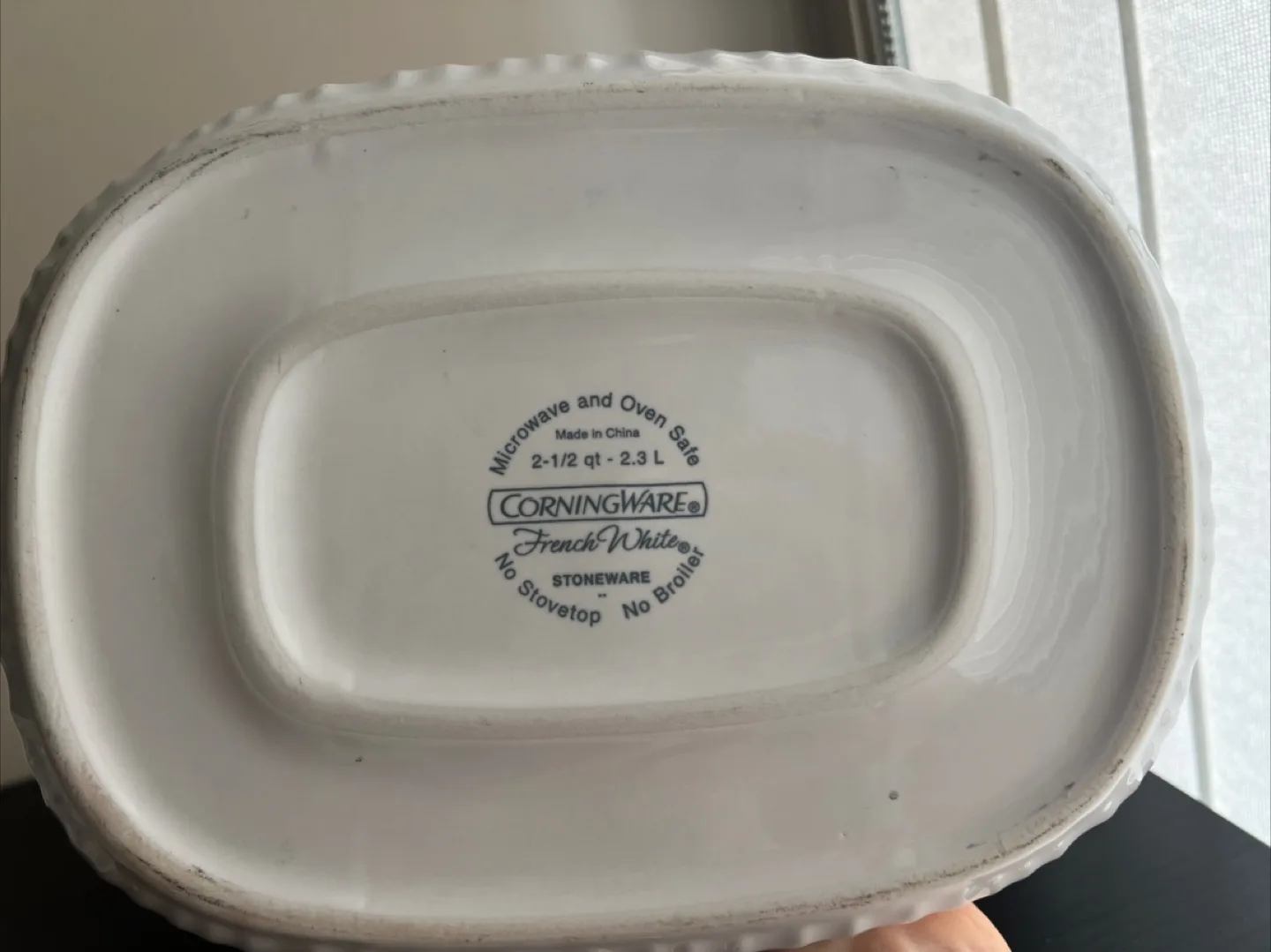 CorningWare French White Stoneware Dish image indicator(2)