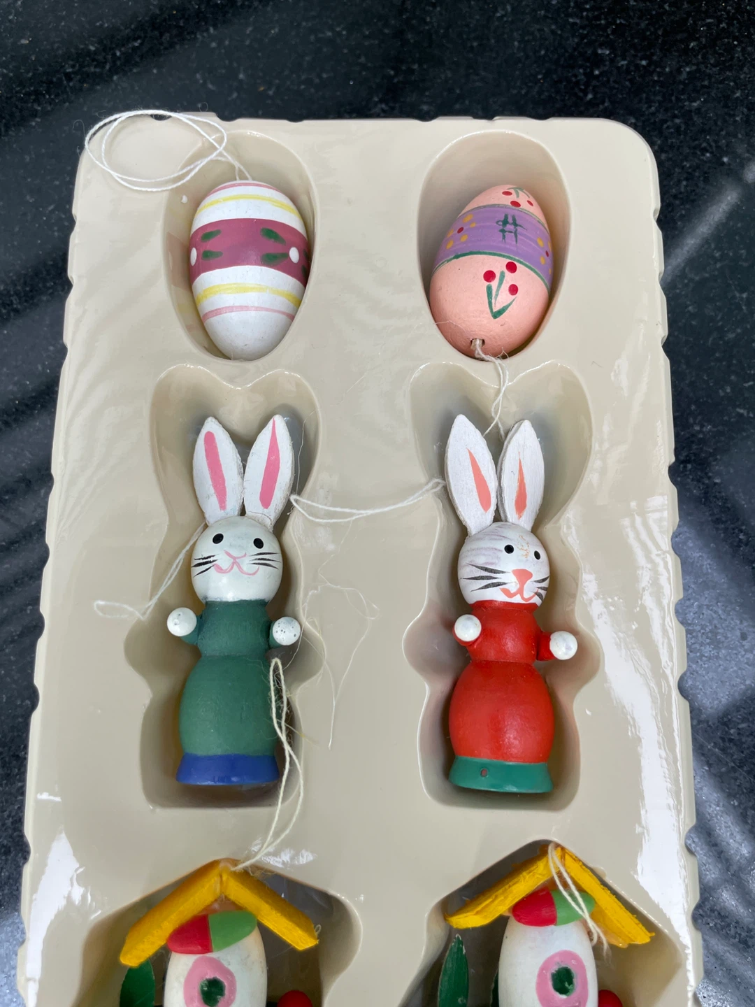 18" Easter Tree with Handcrafted Wood Ornaments - photo 4