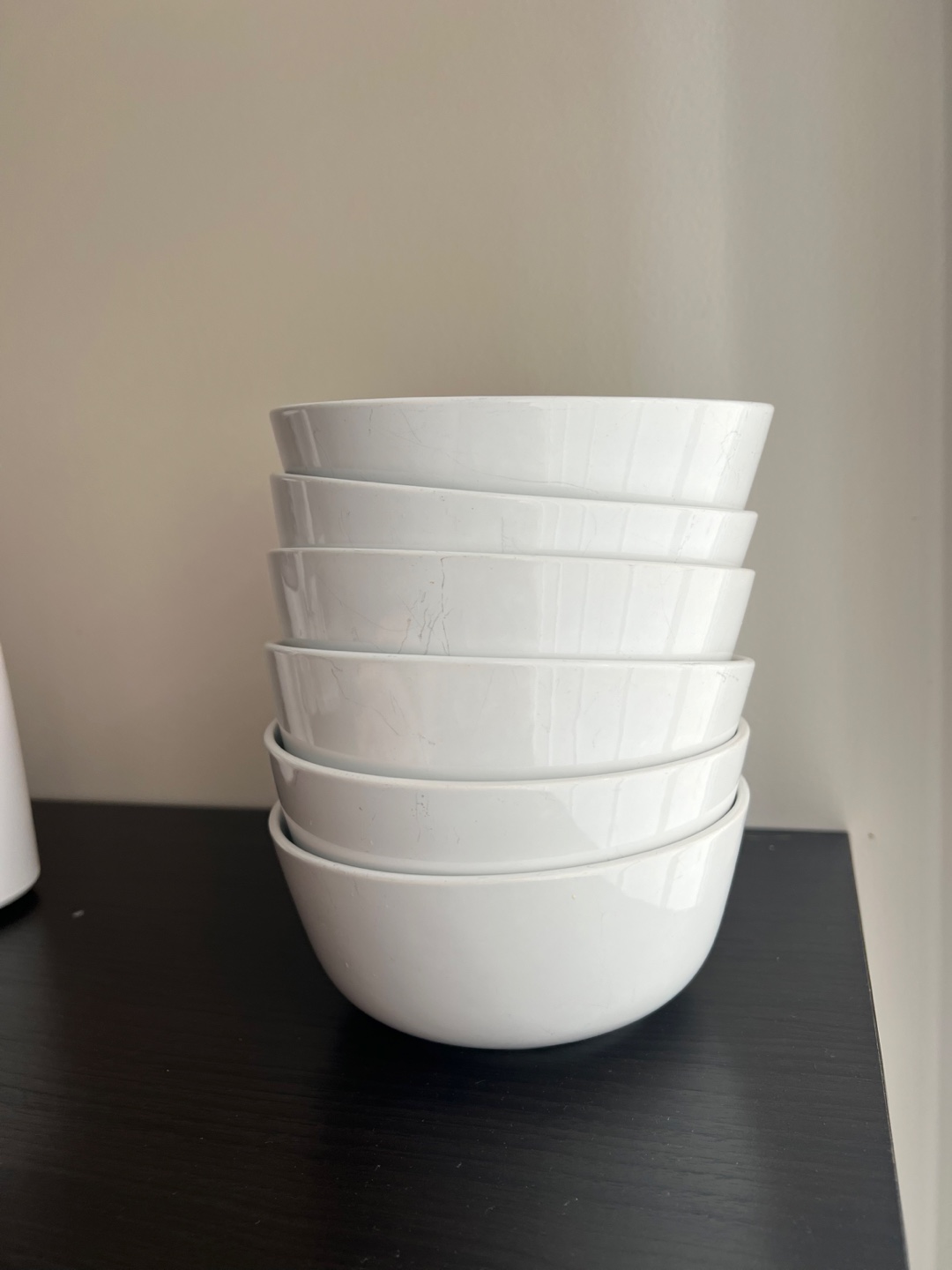 Set of 6 White Bowls from Ikea