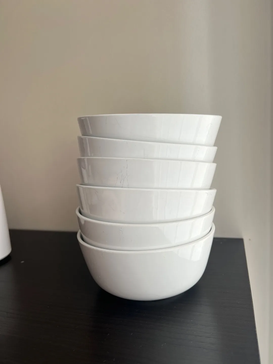 Set of 6 White Bowls from Ikea thumbnail