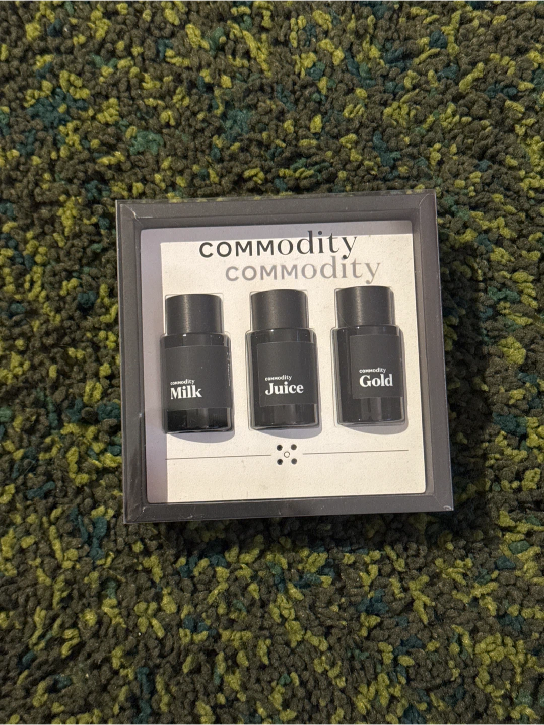 Commodity Milk, Juice, Gold Perfume Set