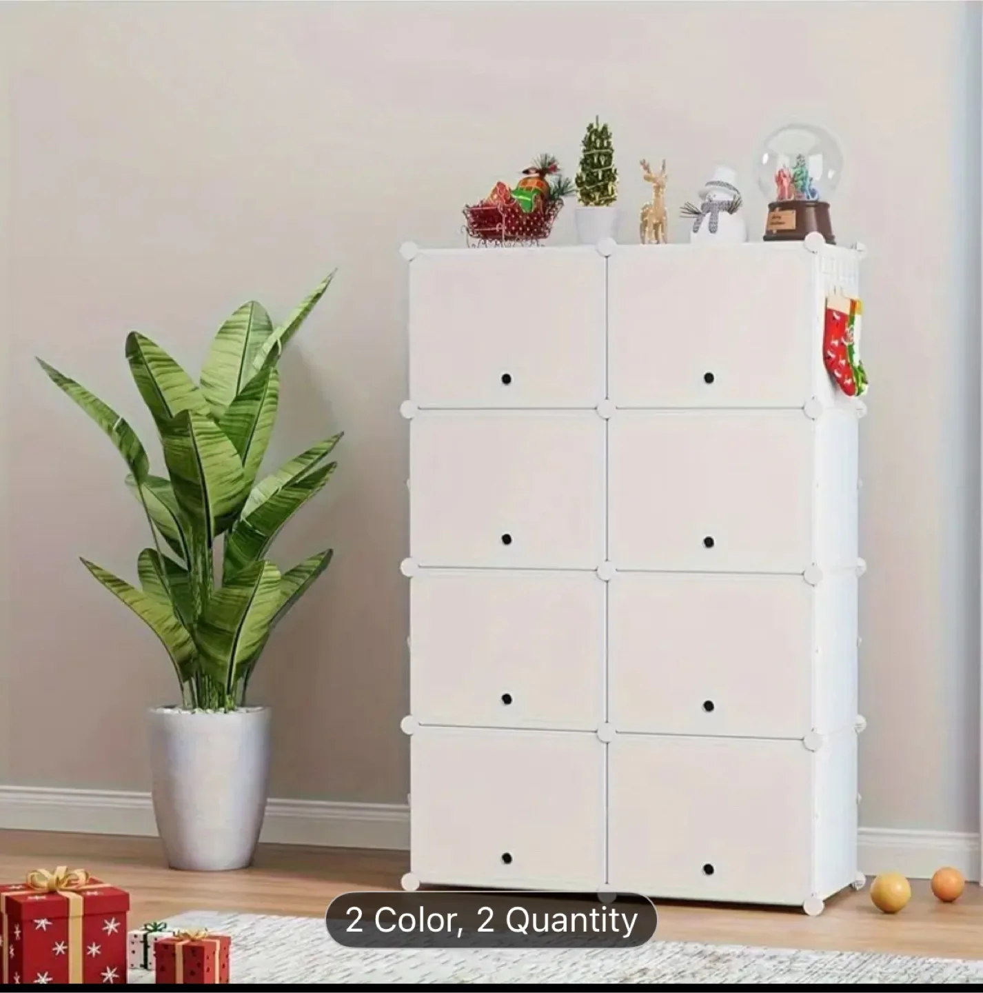 White 8-Tier Shoe Rack image indicator(2)