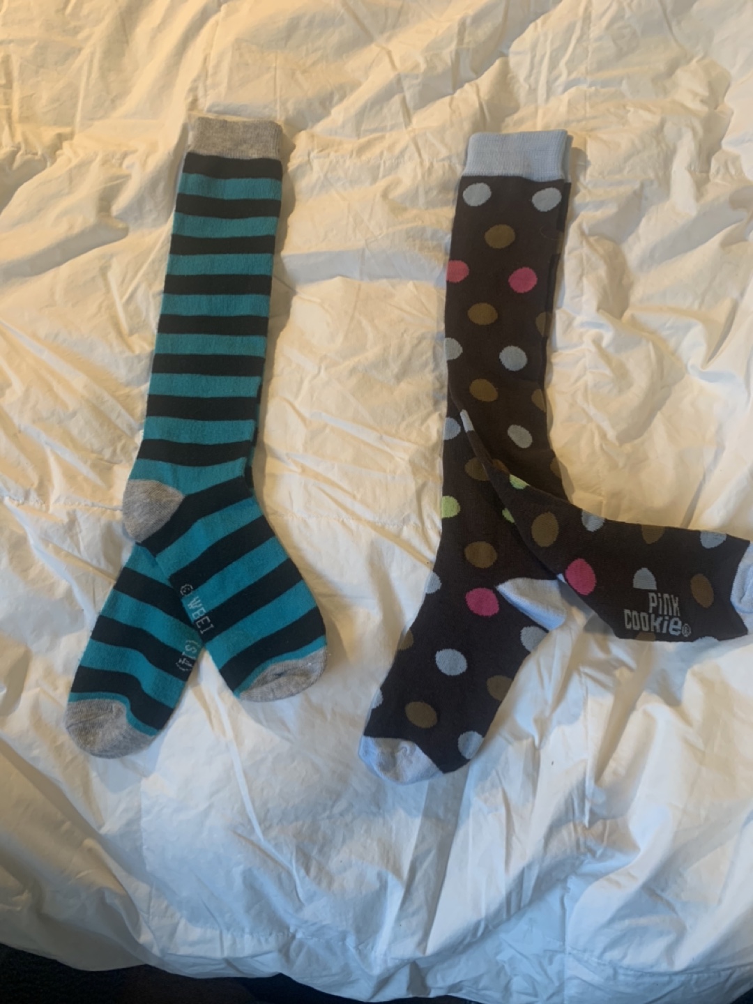2 pairs knee socks, never worn