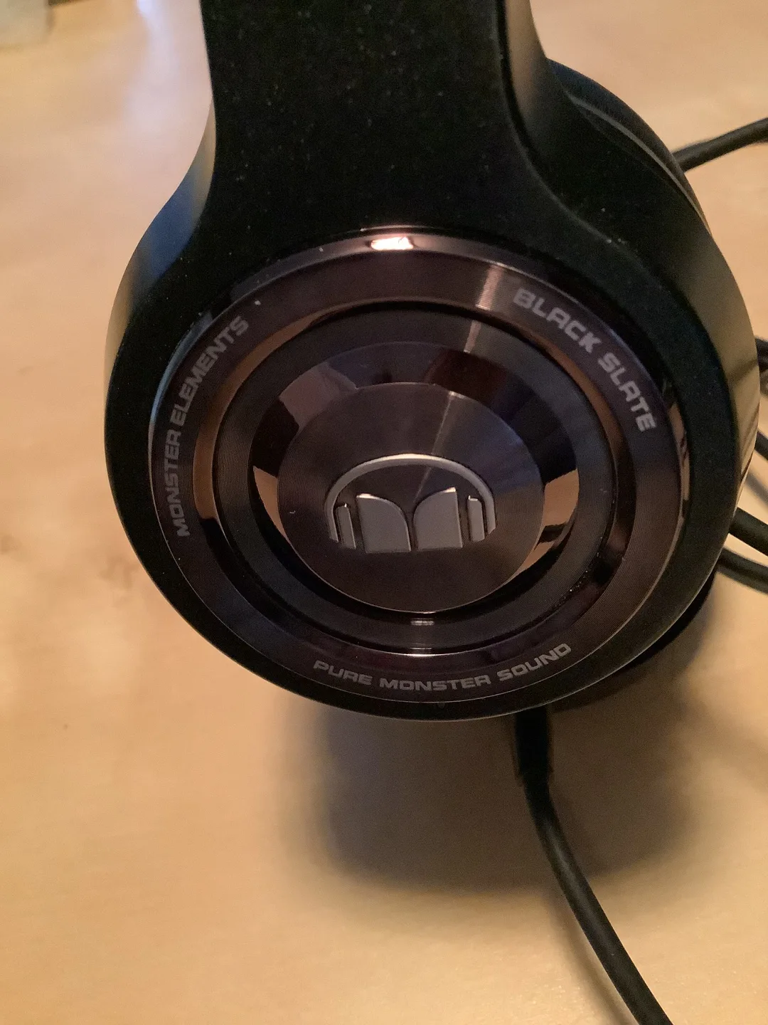 Monster Elements Black Slate Over-Ear Headphones