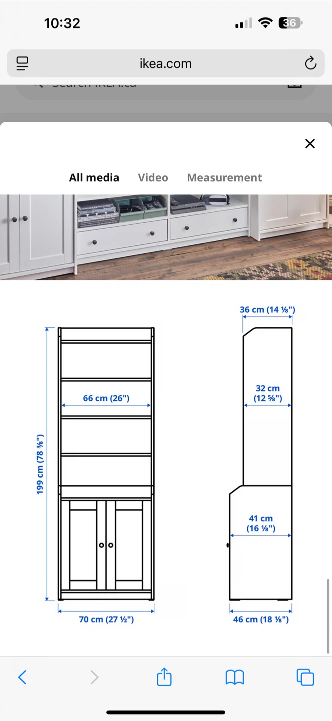 Ikea High Cabinet/Book Shelf - photo 2
