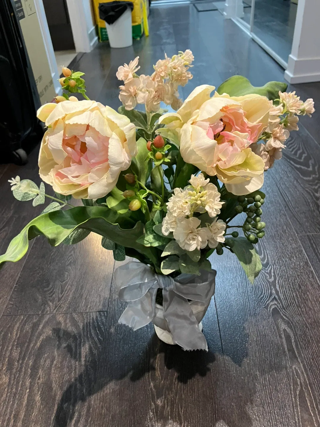 Artificial Flower Arrangement with Vase