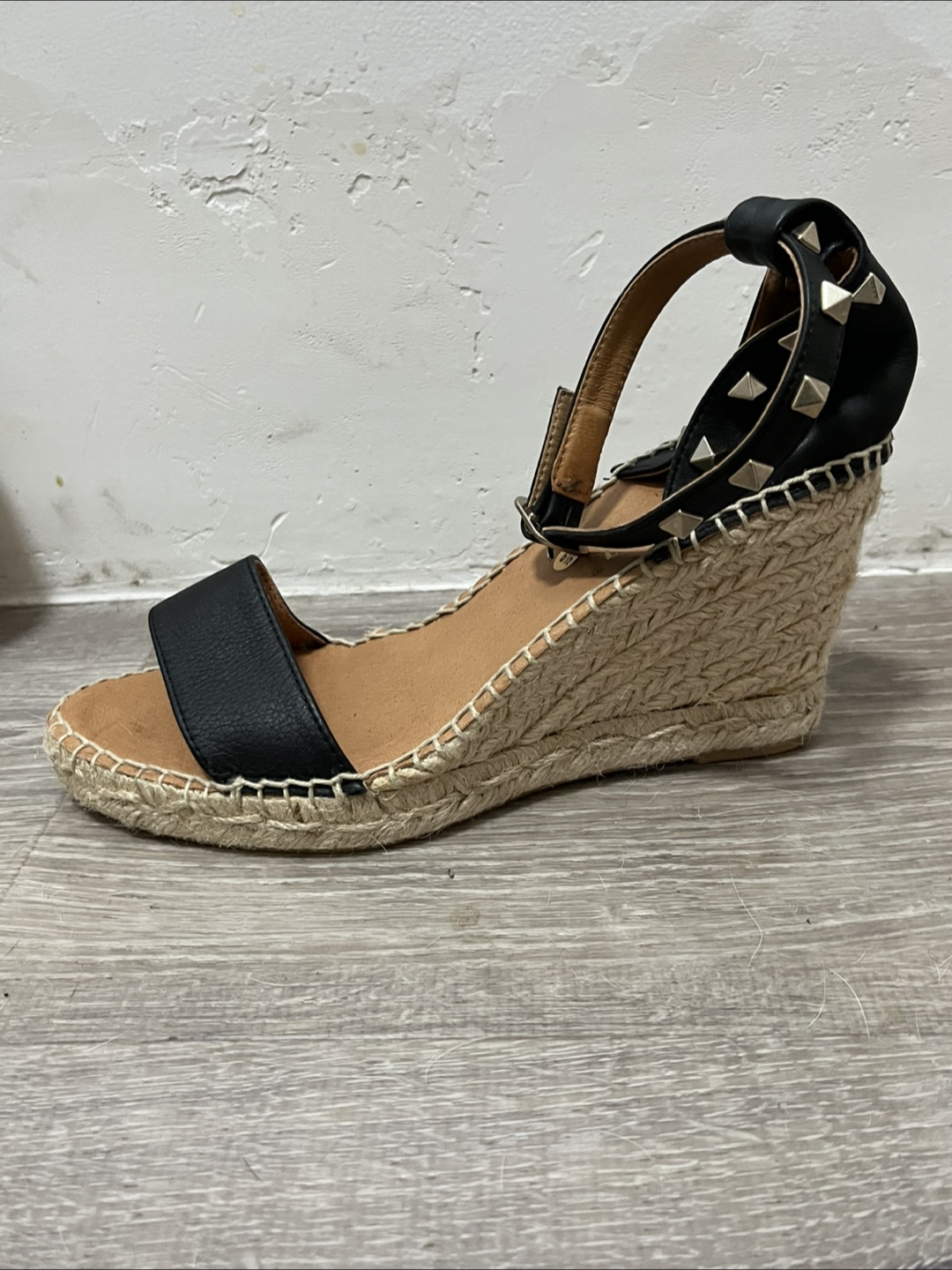 Maypol black  Espadrille Wedge Sandals