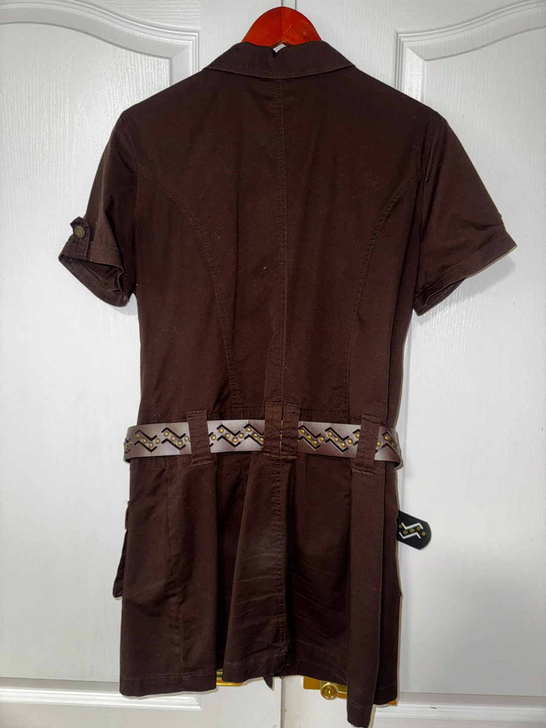 Brown belted Nevada safari dress - medium - photo 3