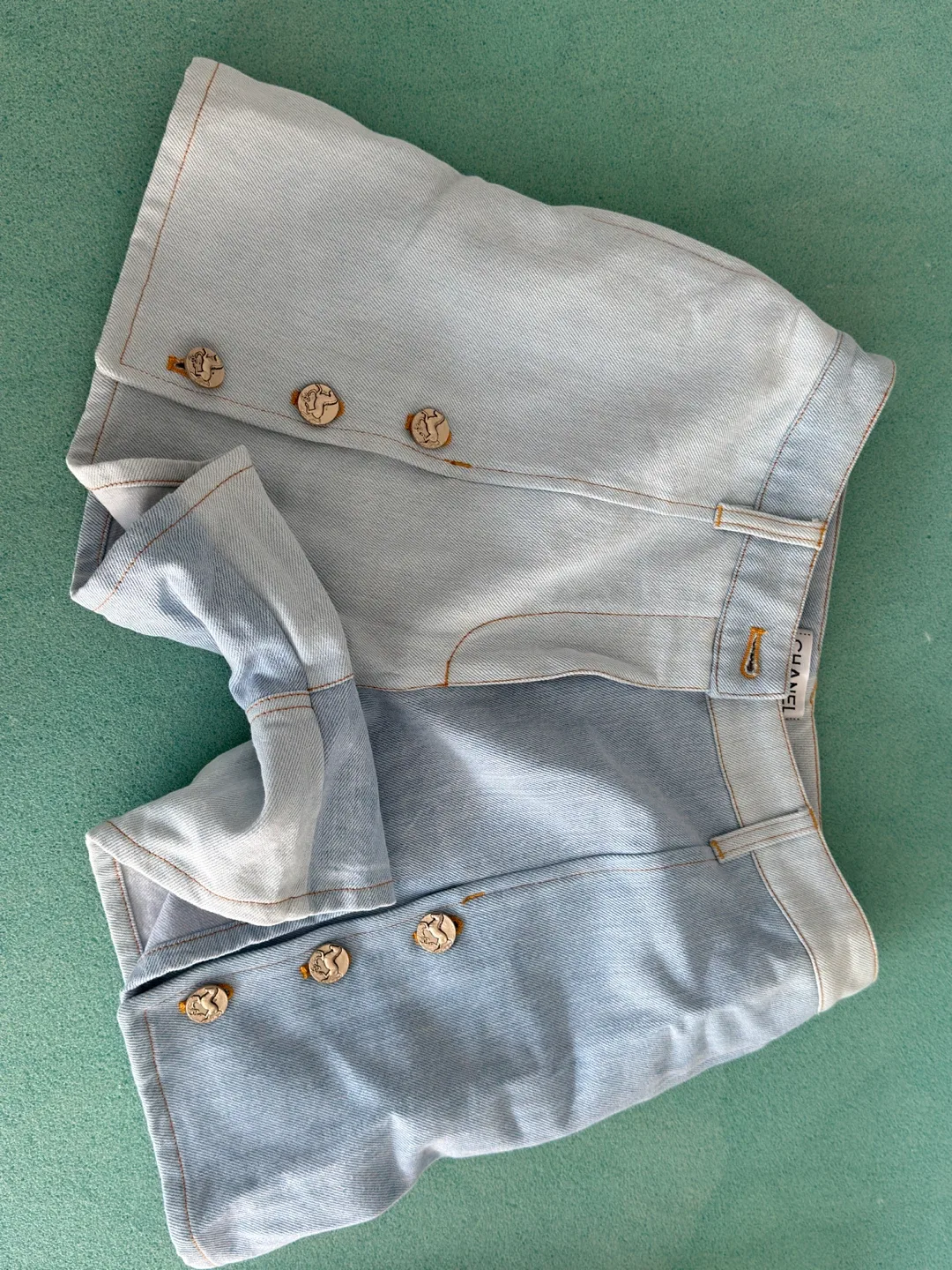 Chanel Denim Shorts Size 40 thumbnail