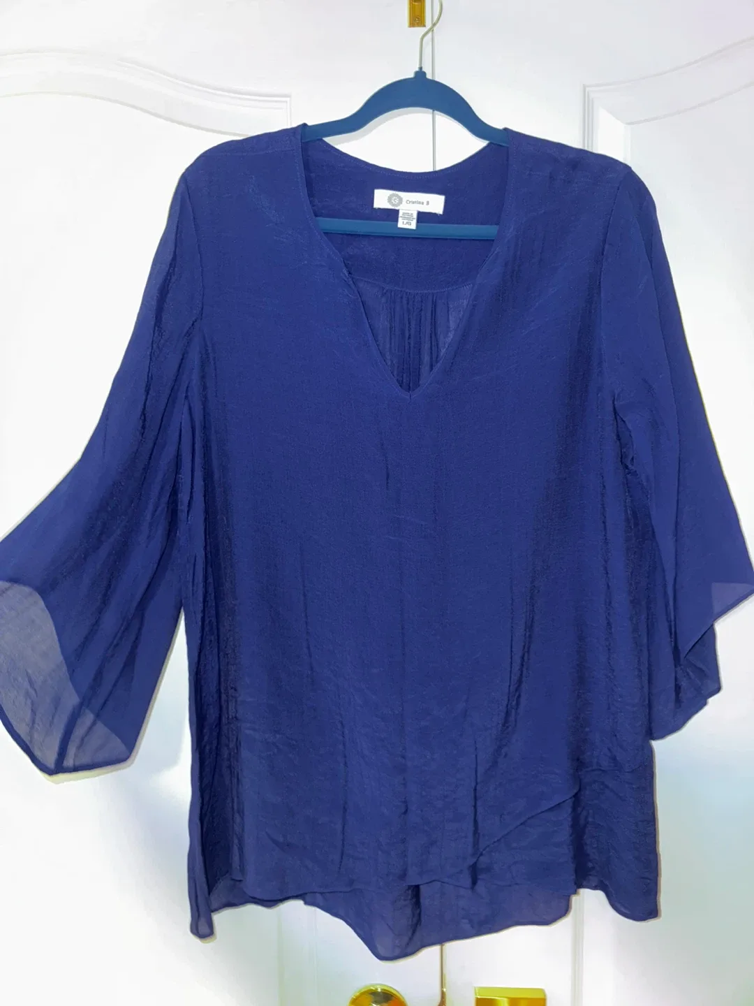 Cristina B Blue Tunic - Size L thumbnail