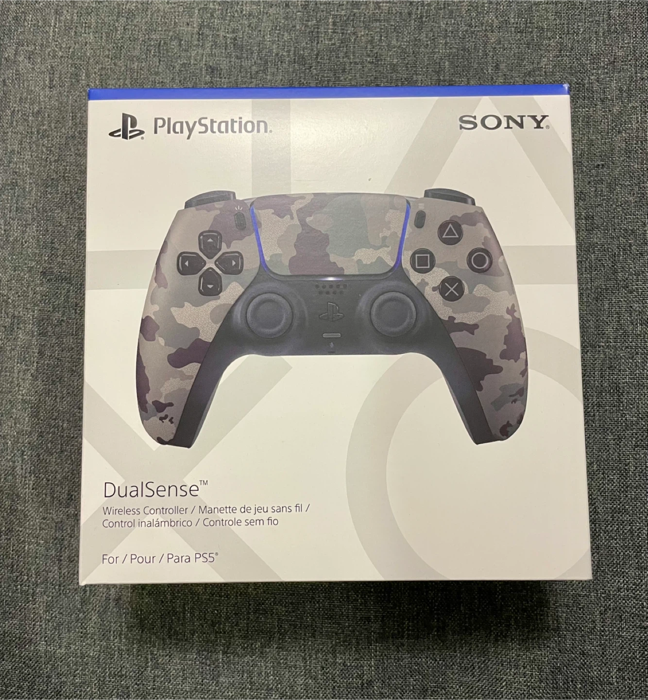 New PlayStation DualSense Wireless Controller - Grey Camo - photo 3