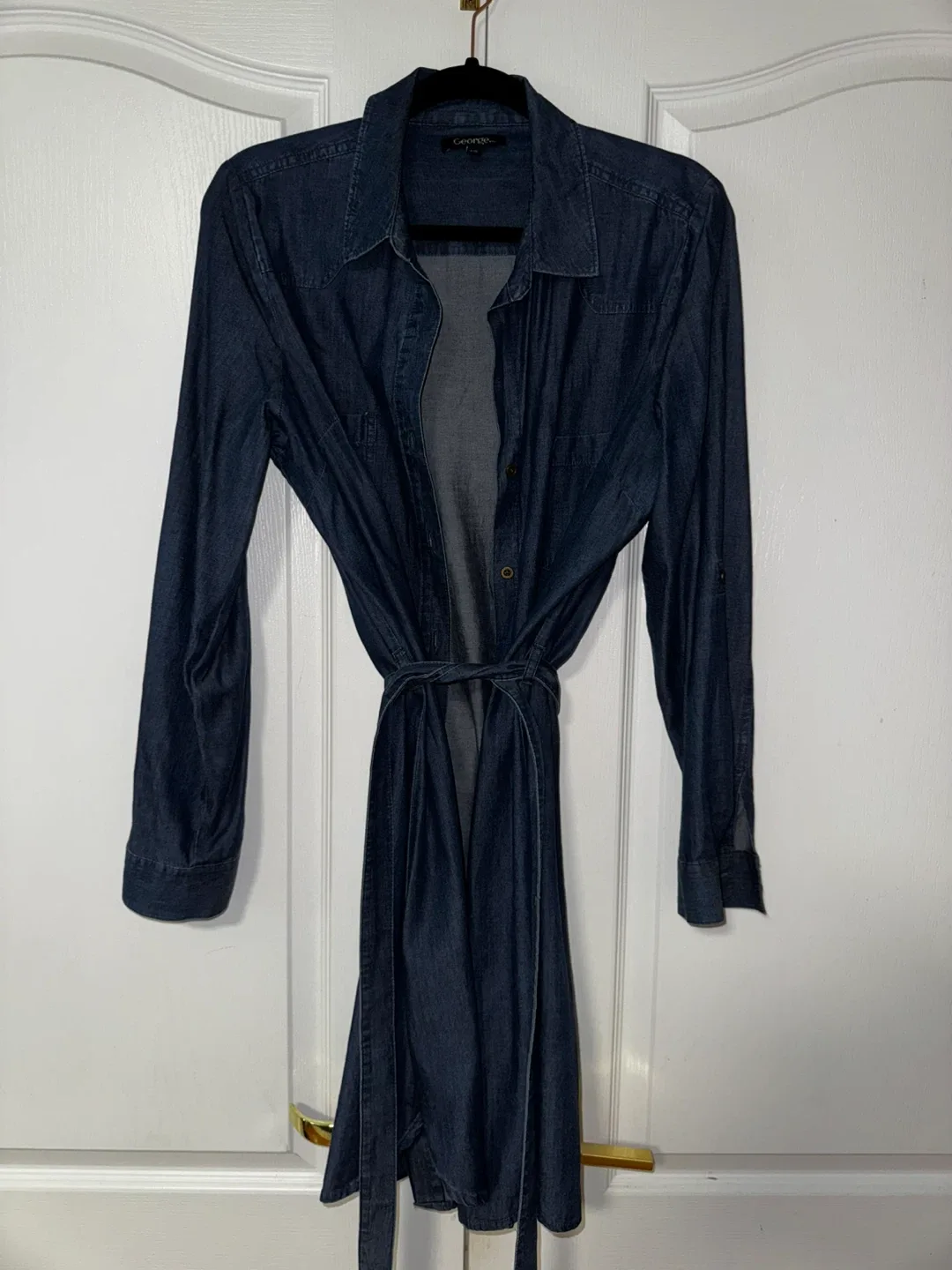 George Denim Shirt Dress - Size L thumbnail