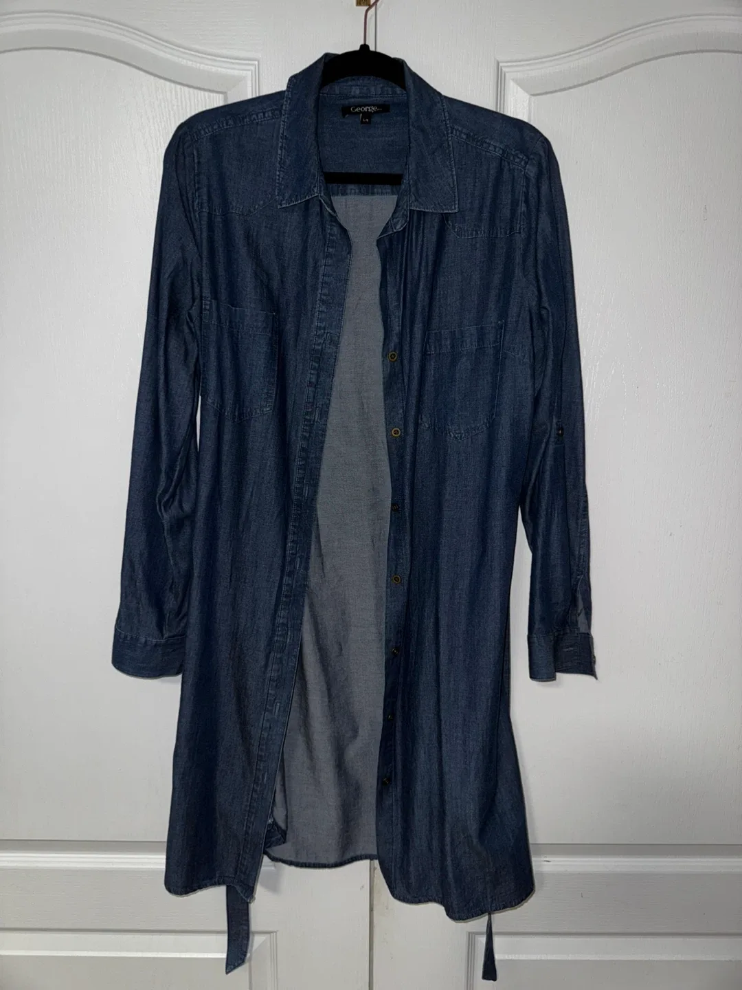 George Denim Shirt Dress - Size L image indicator(2)