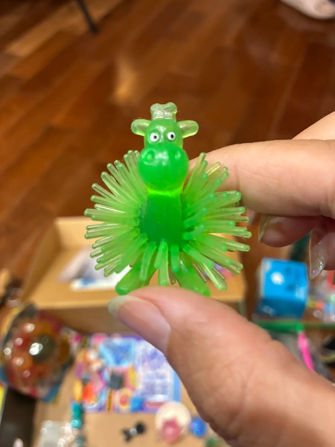 🥕 Green Puffer Cow Toy thumbnail