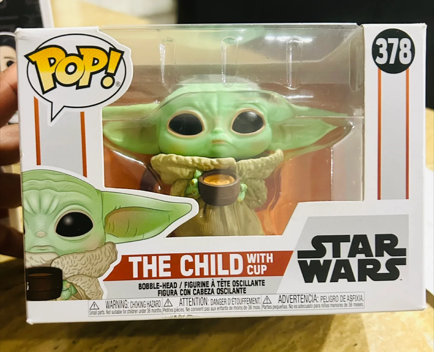 Funko Pop! Star Wars The Mandalorian The Child with Cup #378 thumbnail