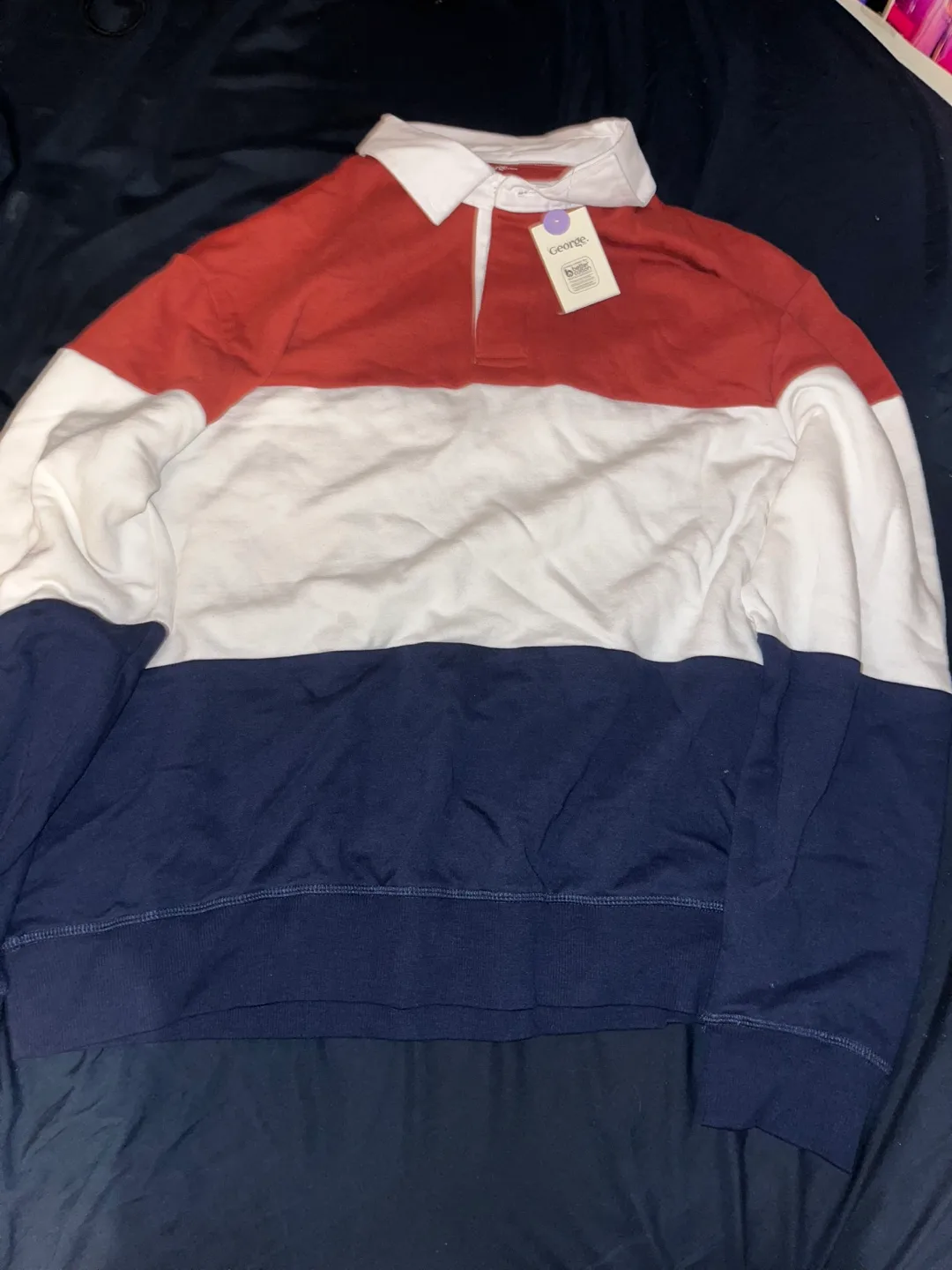 George Rugby Long Sleeve Shirt - S thumbnail
