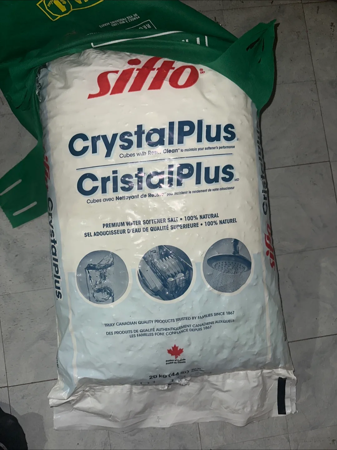 Sifto Crystal Plus Water Softener Salt - 20kg thumbnail