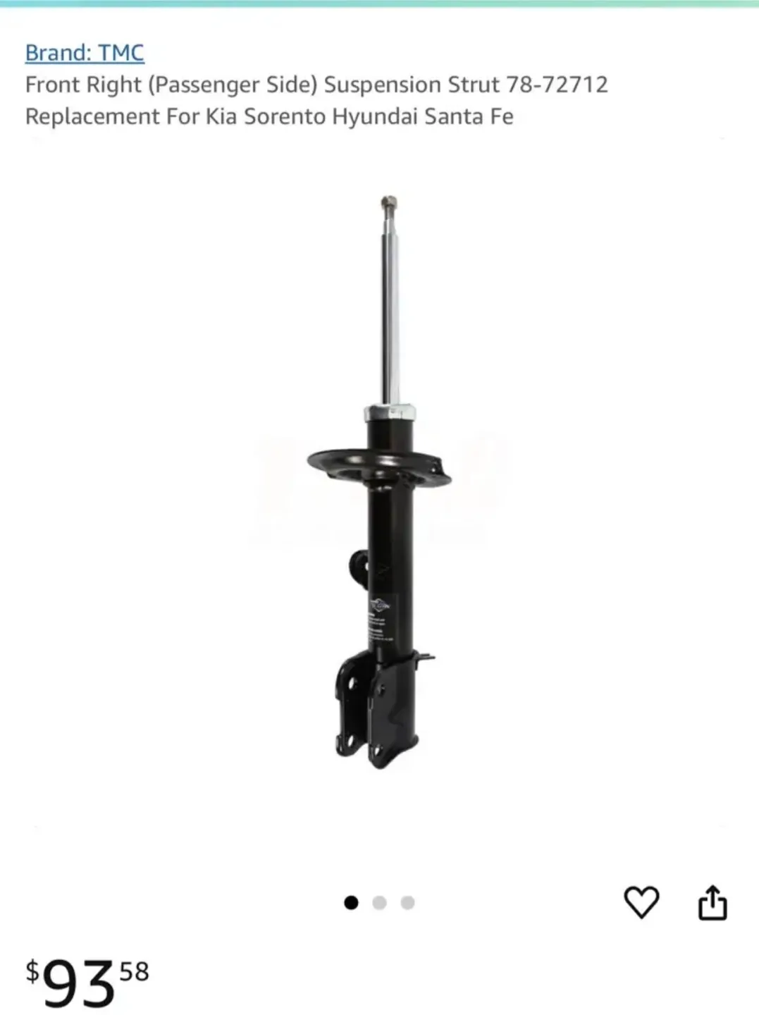 Front Right Strut Hyundai Kia image indicator(2)