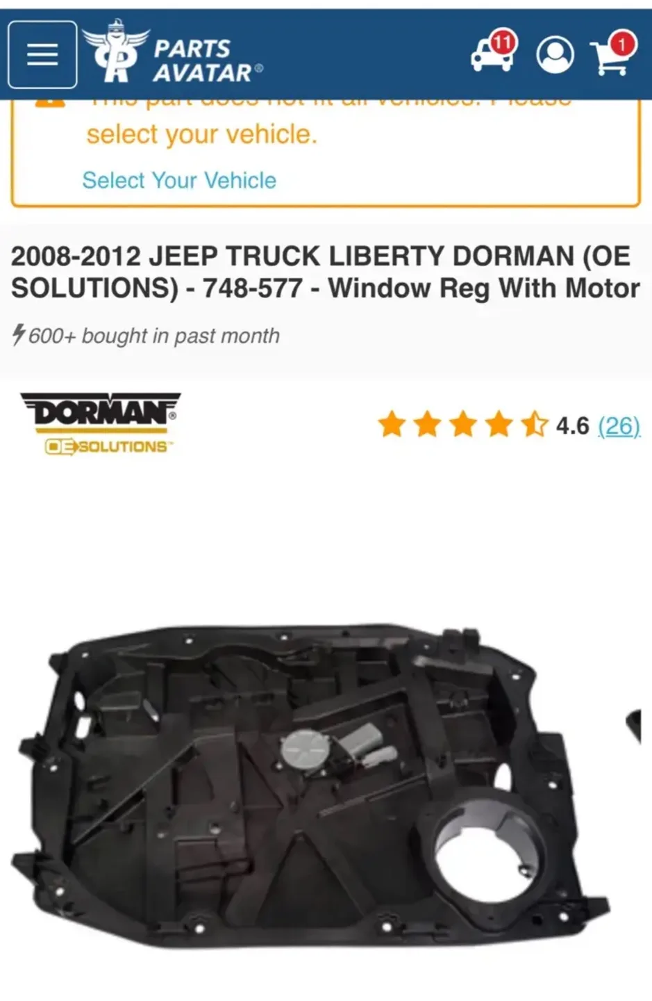 Jeep Liberty Window Regulator image indicator(9)