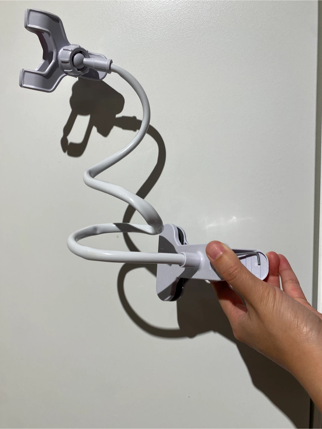 Phone holder clip and extension arm