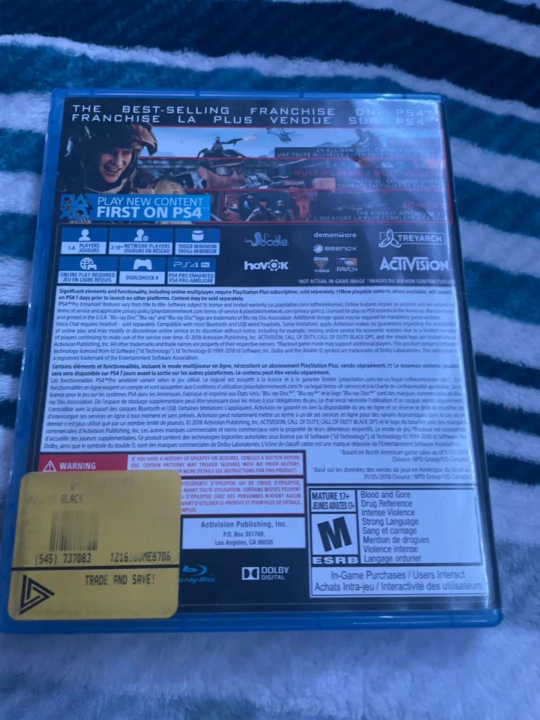 Call of Duty Black Ops 4 PS4 Game image indicator(4)