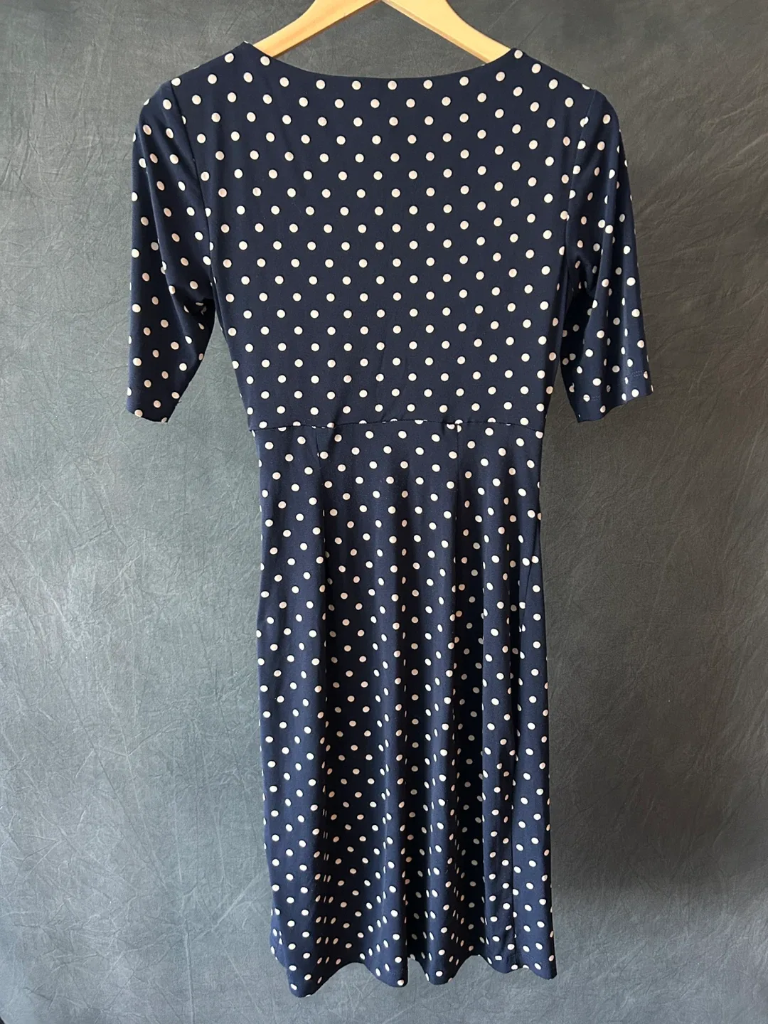 Connected Apparel Navy Polka Dot Dress - Size 6 image indicator(2)
