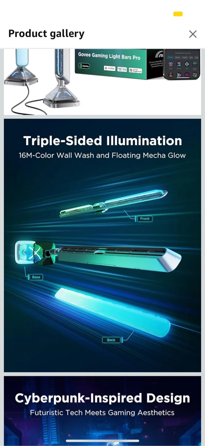 🥕 Govee Gaming Light Bars Pro - Smart RGBIC Lights image indicator(2)