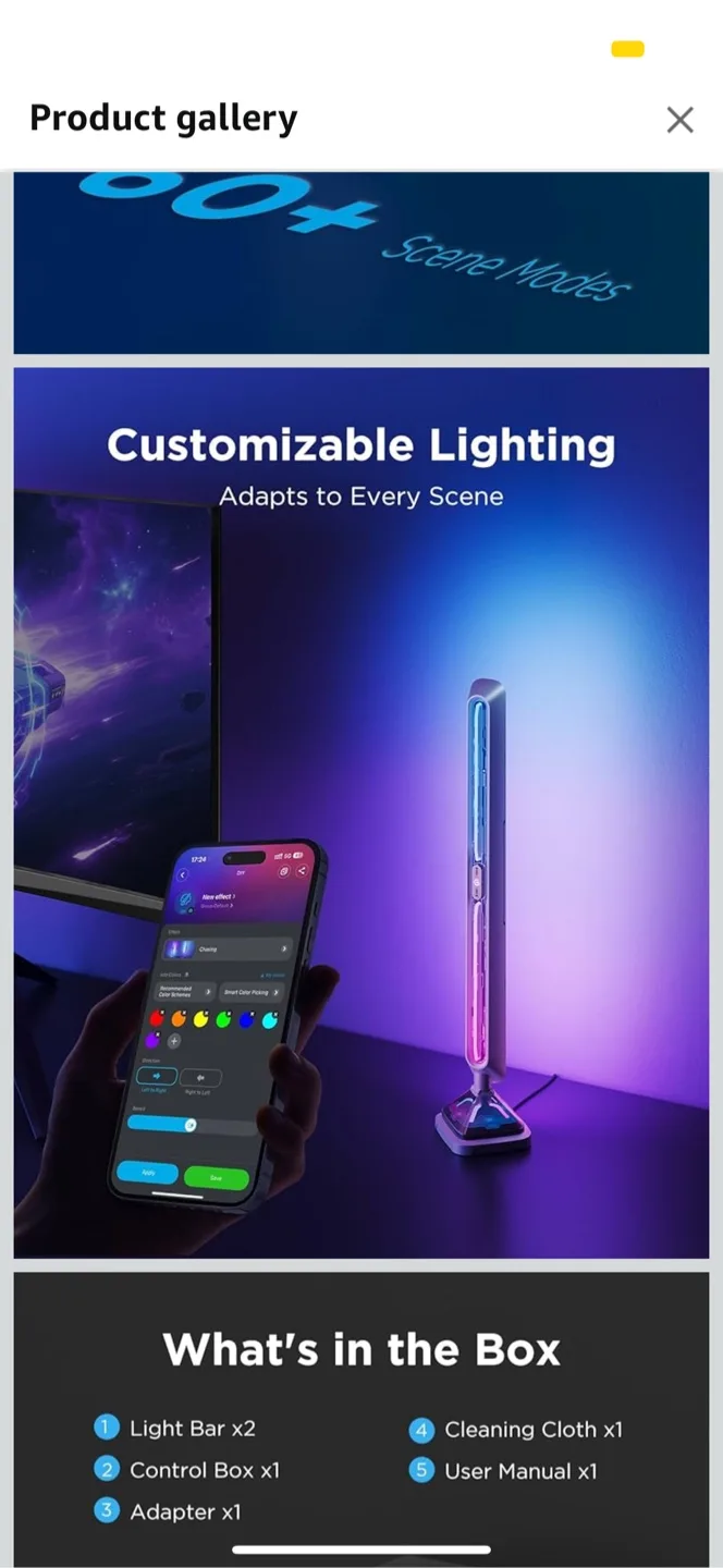 🥕 Govee Gaming Light Bars Pro - Smart RGBIC Lights image indicator(8)