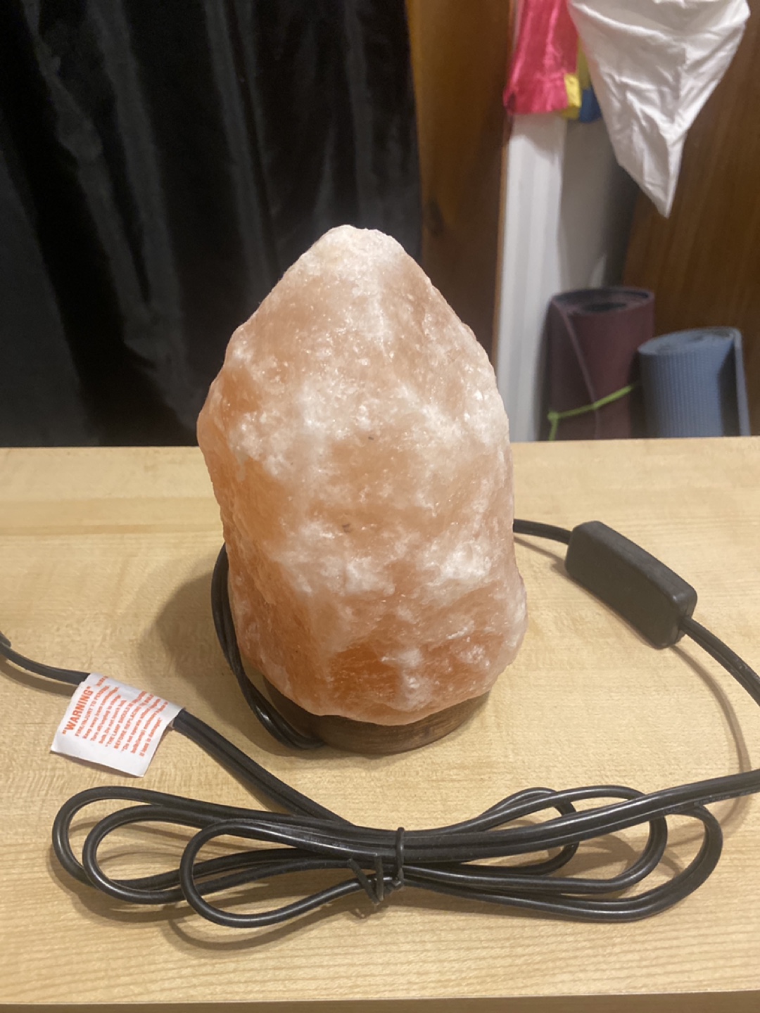Himalayan pink salt lamp 🥕