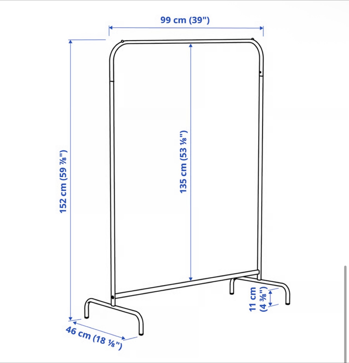 IKEA Clothes Rack - White - photo 2