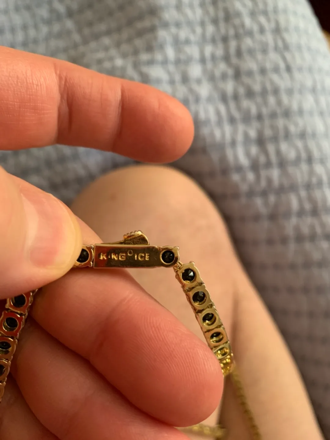 King Ice Black Stone Tennis Chain image indicator(3)