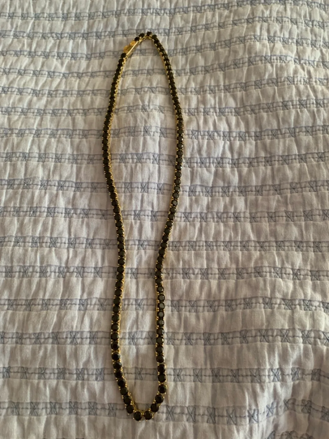 King Ice Black Stone Tennis Chain