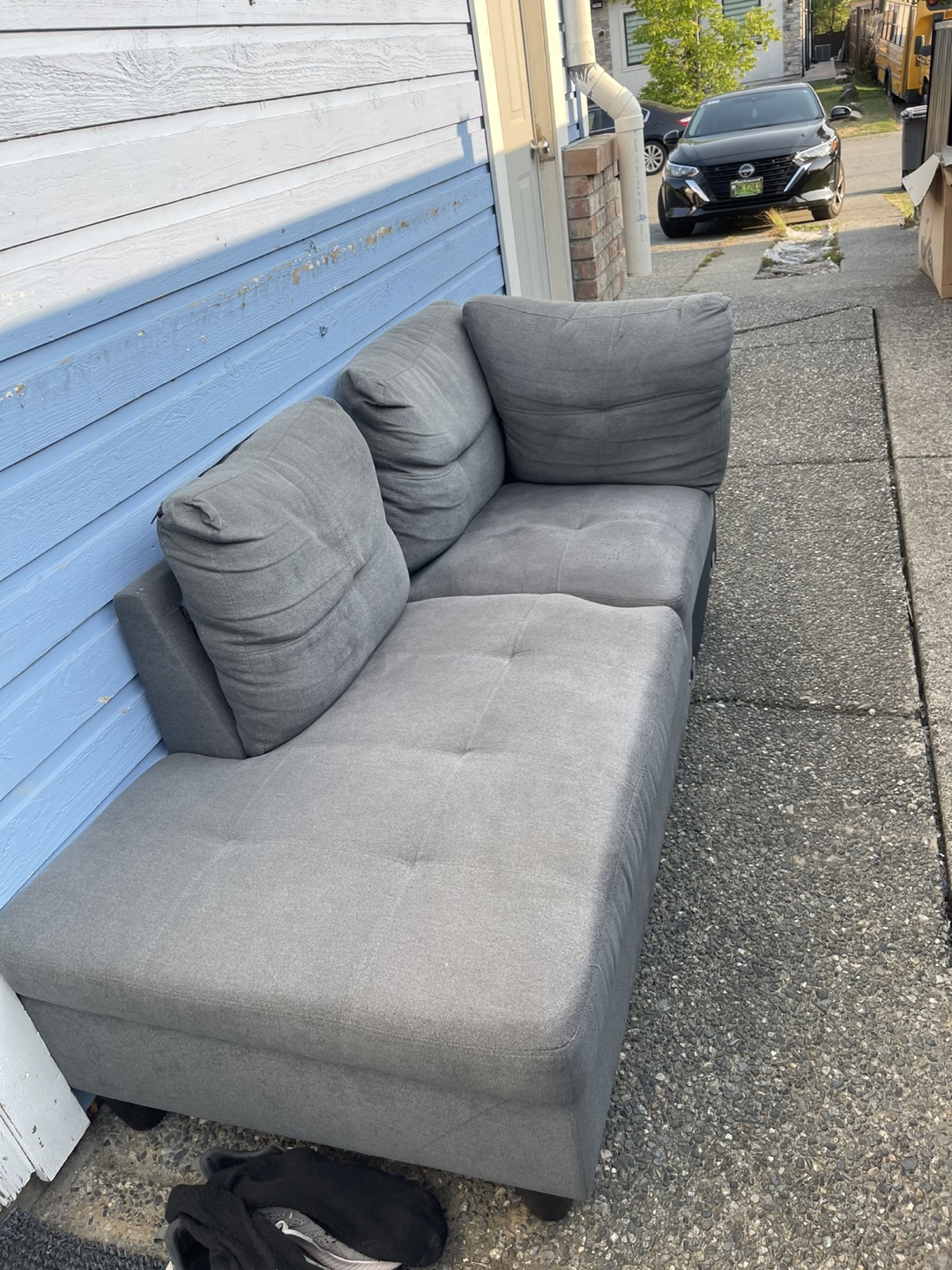 Grey Sectional Sofa - photo 3