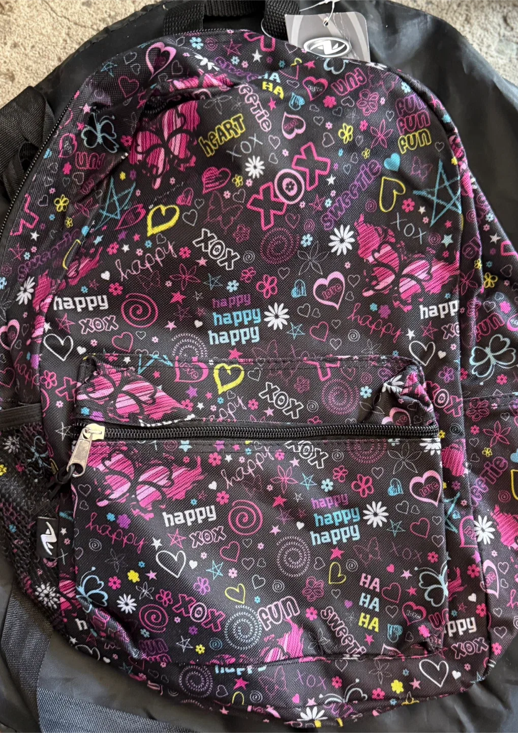 Girl's Backpack - Hearts, Flowers, Fun Design thumbnail