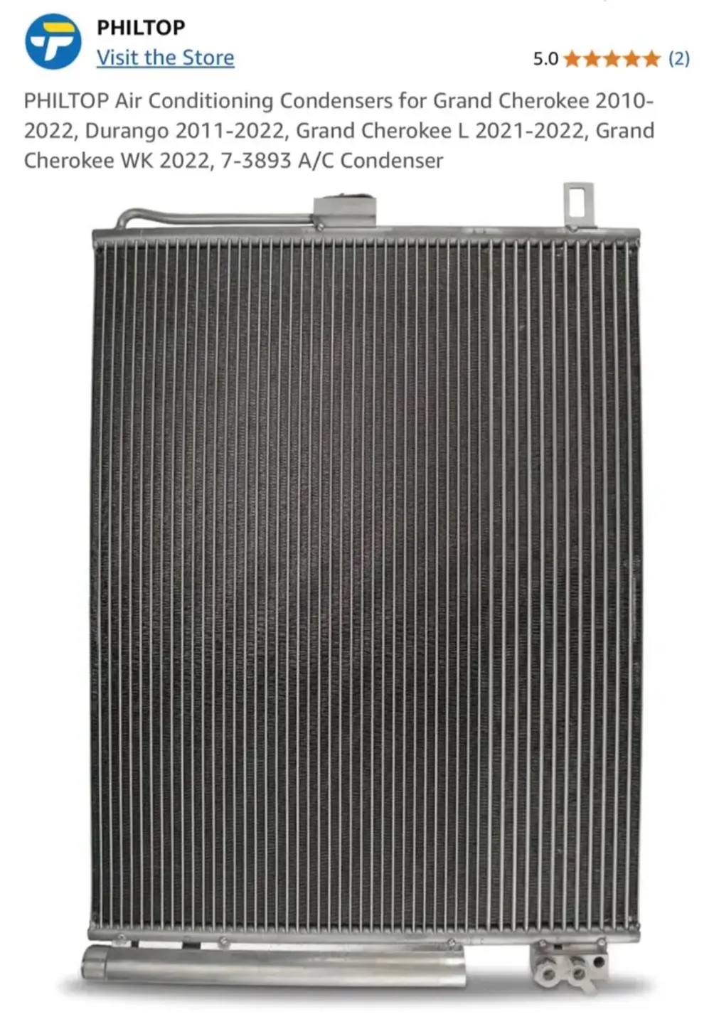 Ac Condenser Durango Cherokee thumbnail