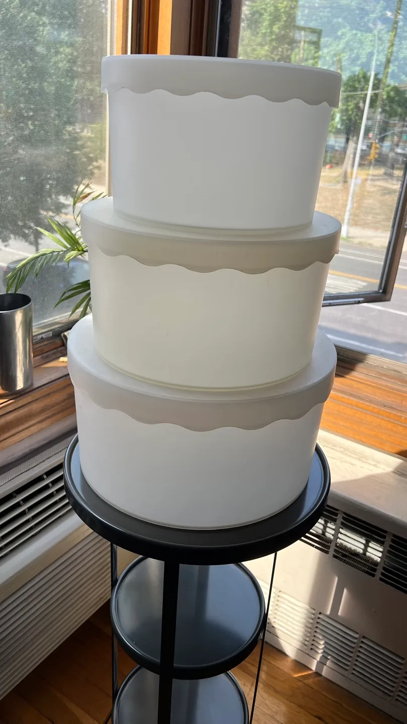 Vintage Nesting Hat Box Style Plastic Storage Bins image indicator(3)