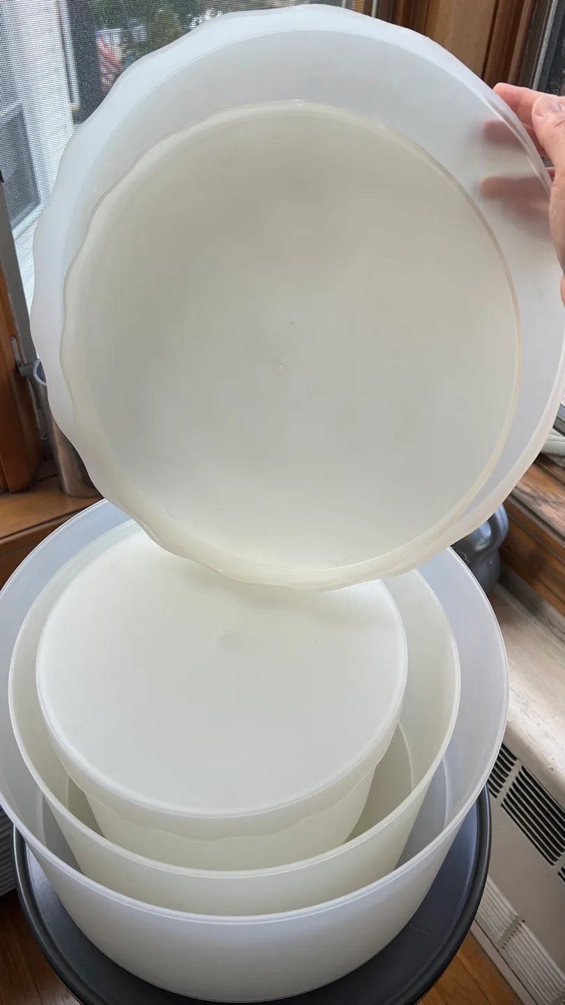 Vintage Nesting Hat Box Style Plastic Storage Bins image indicator(4)