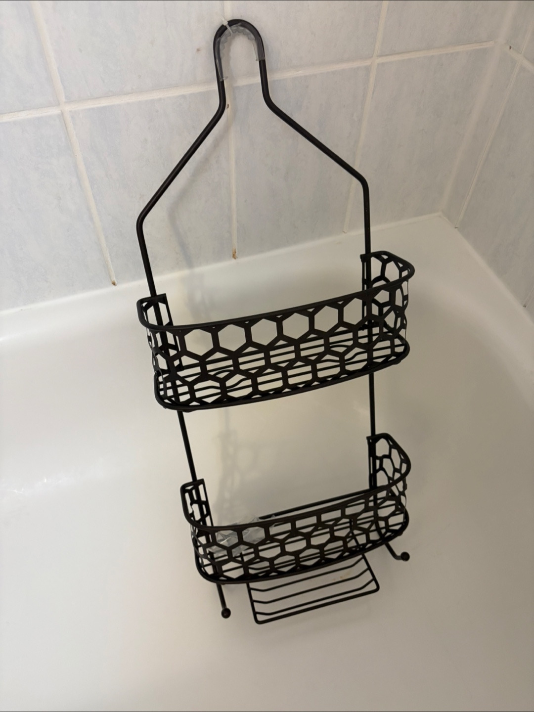 Brown Metal Over-the-Shower Caddy - photo 3