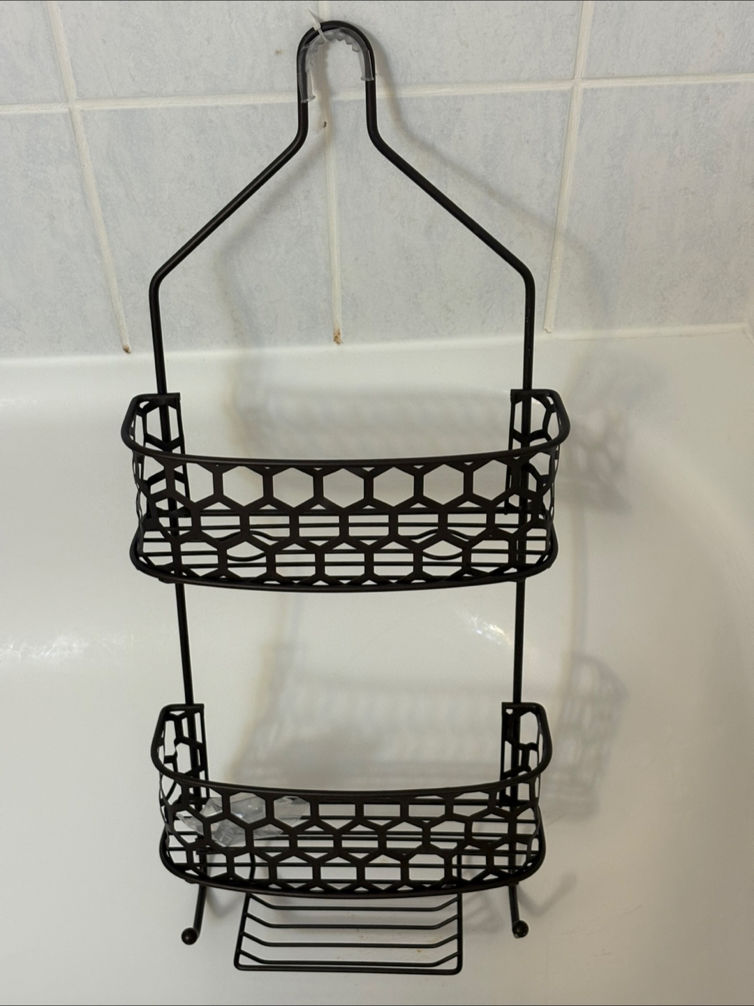 Brown Metal Over-the-Shower Caddy - photo 4