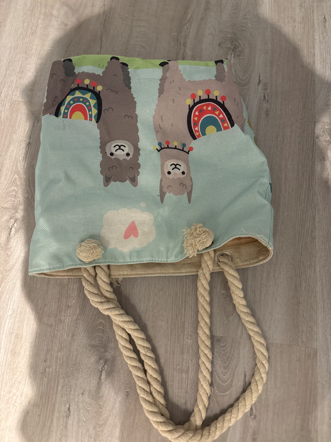 Llama Print Tote Bag
