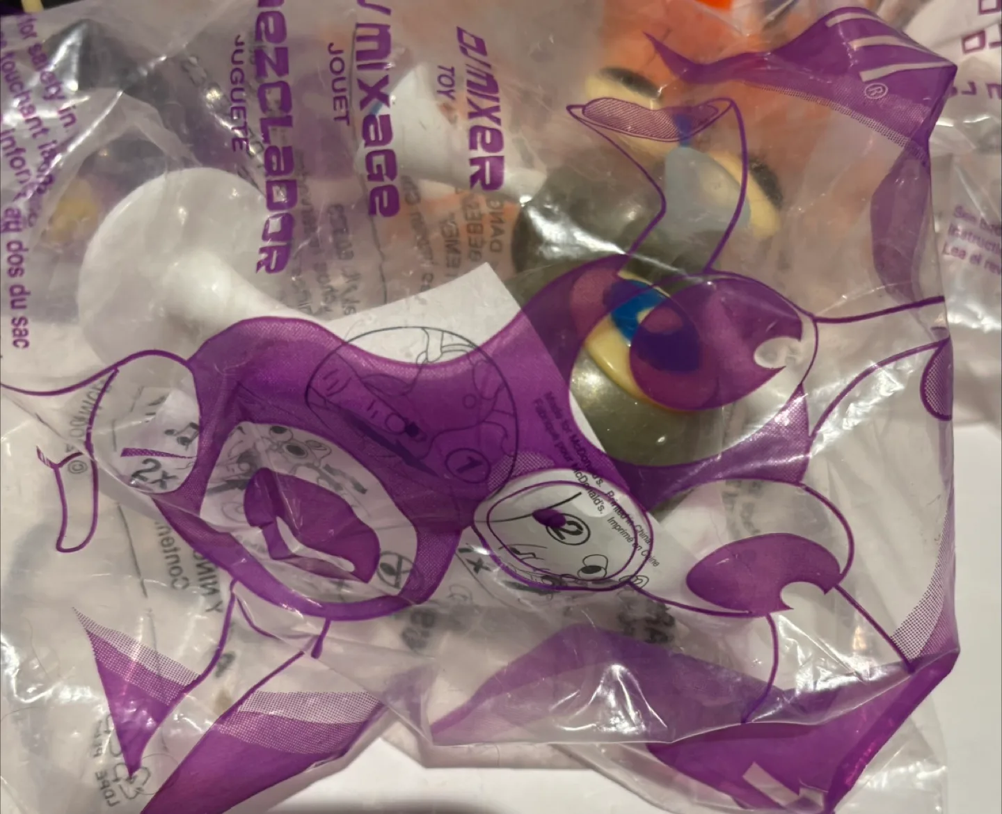 Vintage 2006 ZIZZLE Set Of 4 Bright Beats Orange MCDONALD'S image indicator(2)