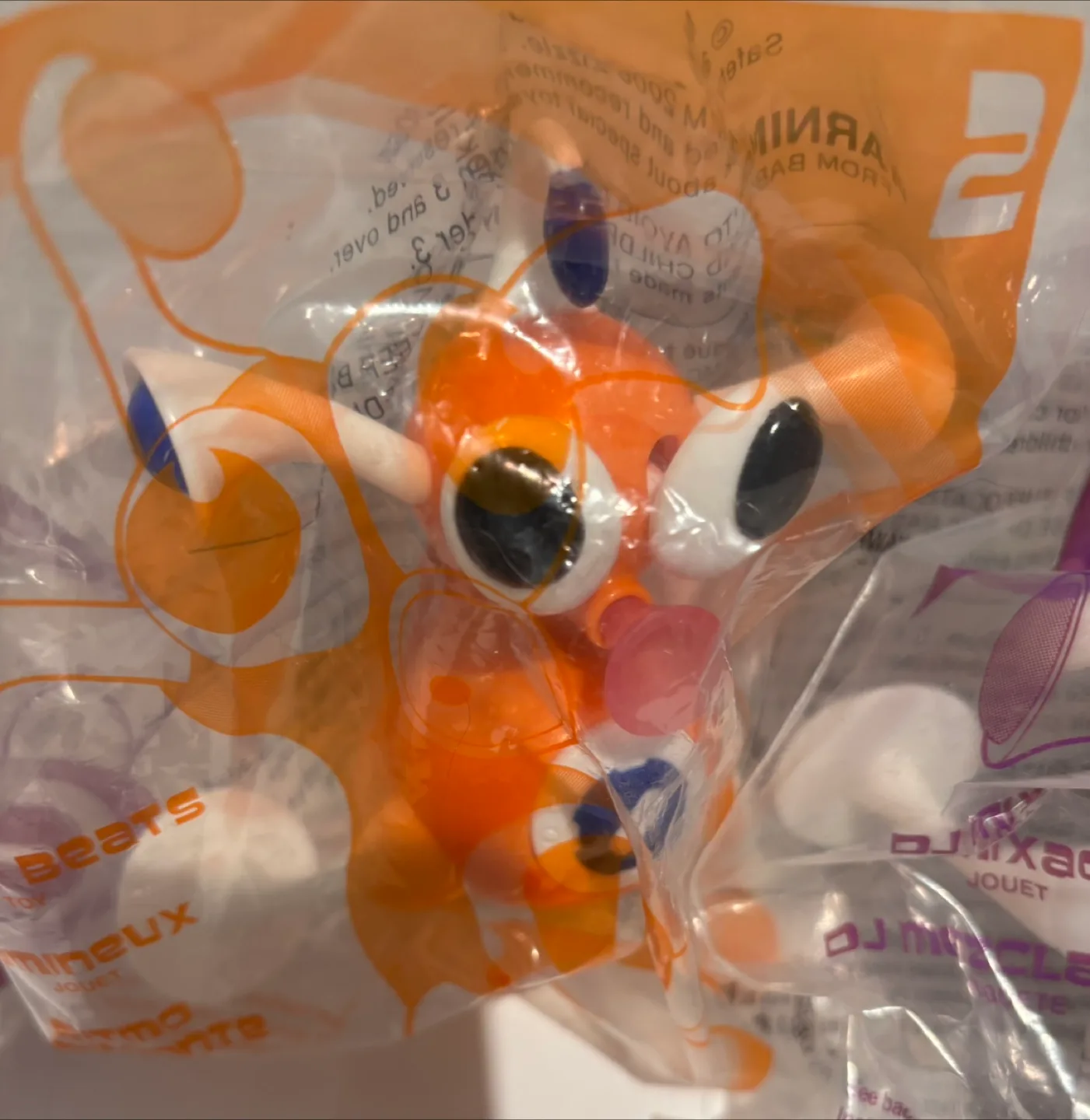 Vintage 2006 ZIZZLE Set Of 4 Bright Beats Orange MCDONALD'S image indicator(4)