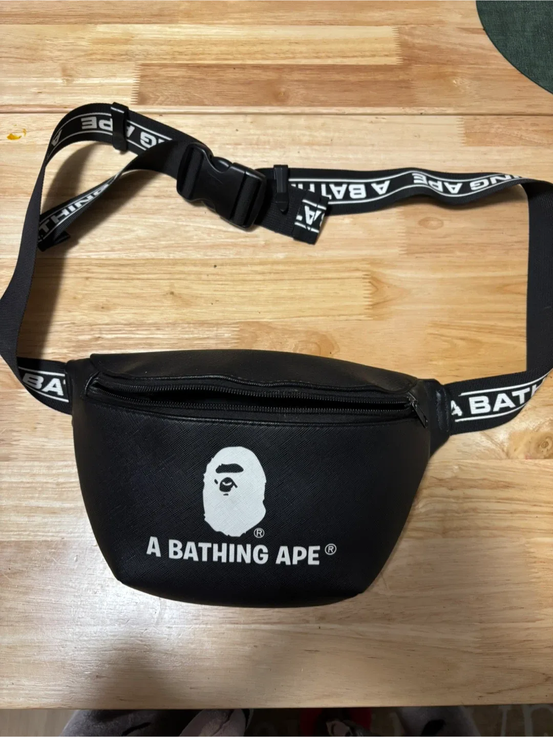 A Bathing Ape Black Belt Bag