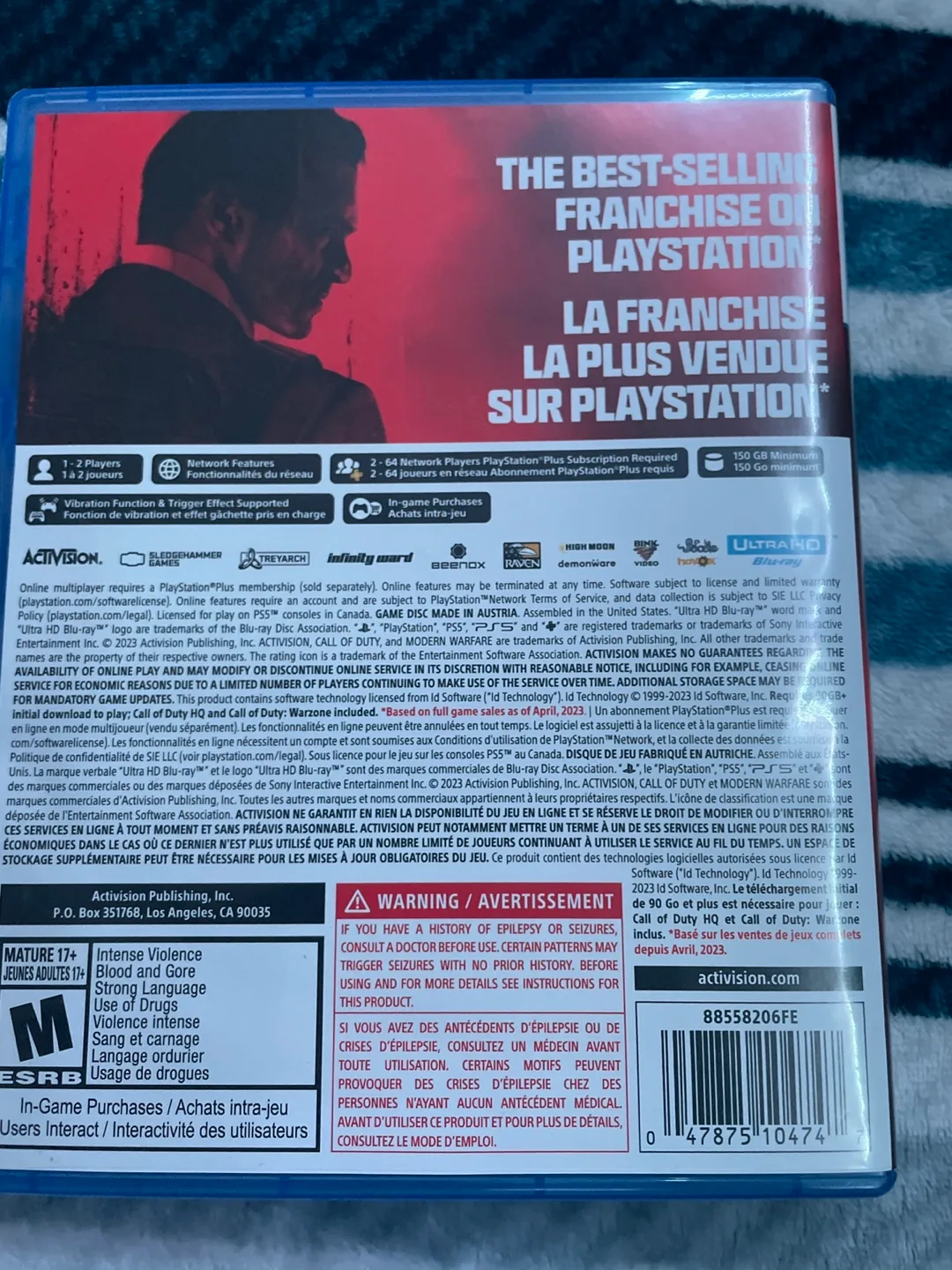 Call of Duty Modern Warfare 2 PS5 in a cod mw3 case ps5 image indicator(4)