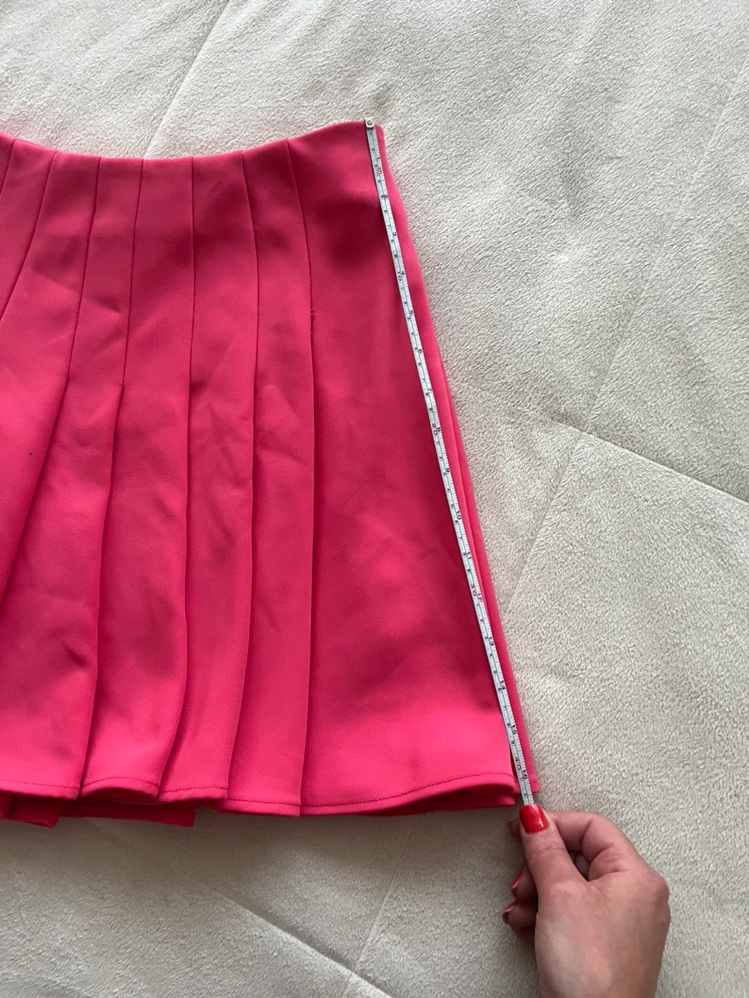 Pink Pleated Skirt, Size Small image indicator(5)